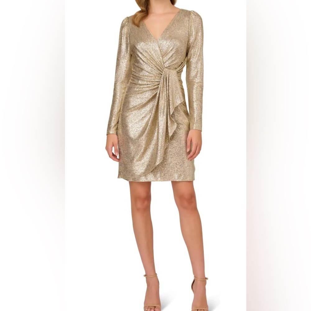 Adrianna Papell Elegant  Ruched Dress